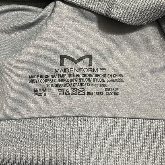 Maidenform Womens Size Medium Gray Pure Comfort Feel Good Crop Tank Bra DM2304 - Picture 3 of 8